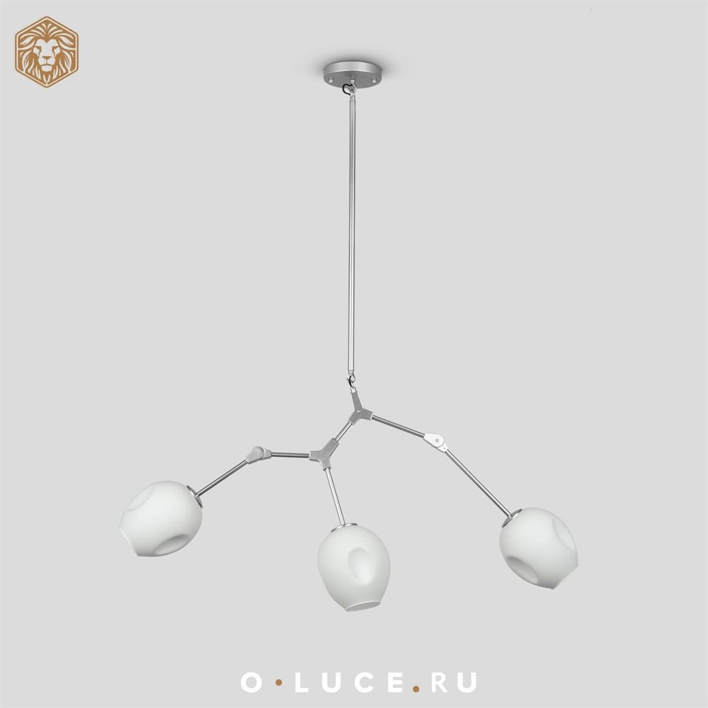 Люстра Branching Bubbles 3 Nickel в стиле Lindsey Adelman