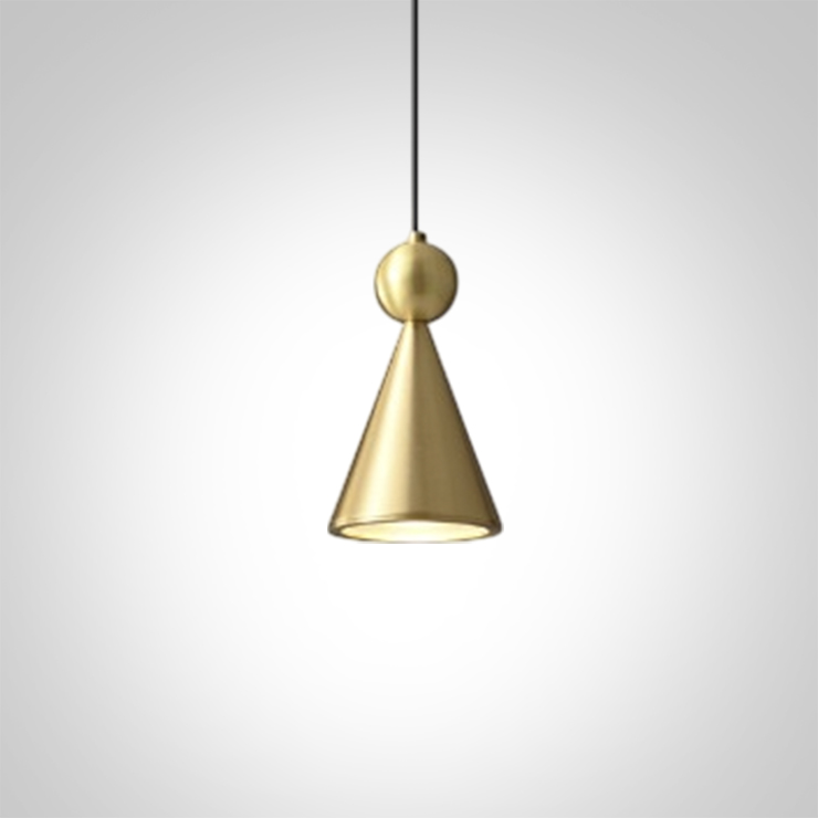 Светильник подвесной PIET CONE B BRASS