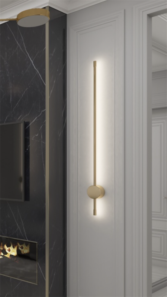 Бра Lineum M золотой 100 см