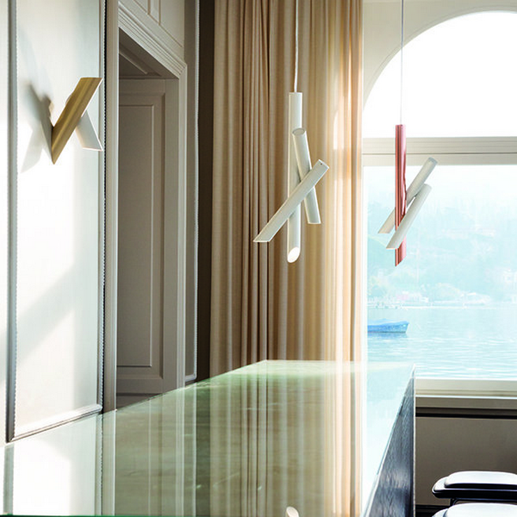 Светильник Tubes 3 White в стиле Nemo