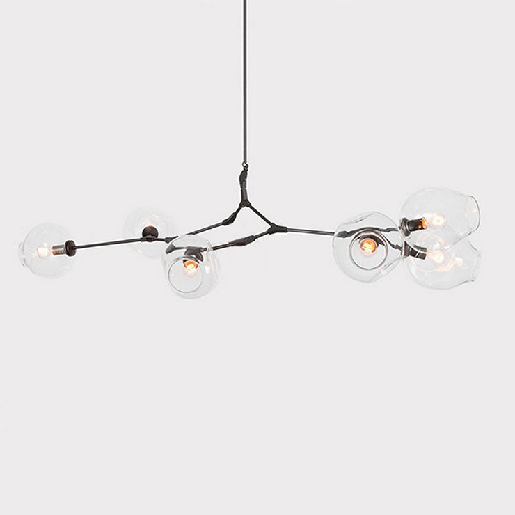 Люстра Branching Bubbles 6 Black в стиле Lindsey Adelman