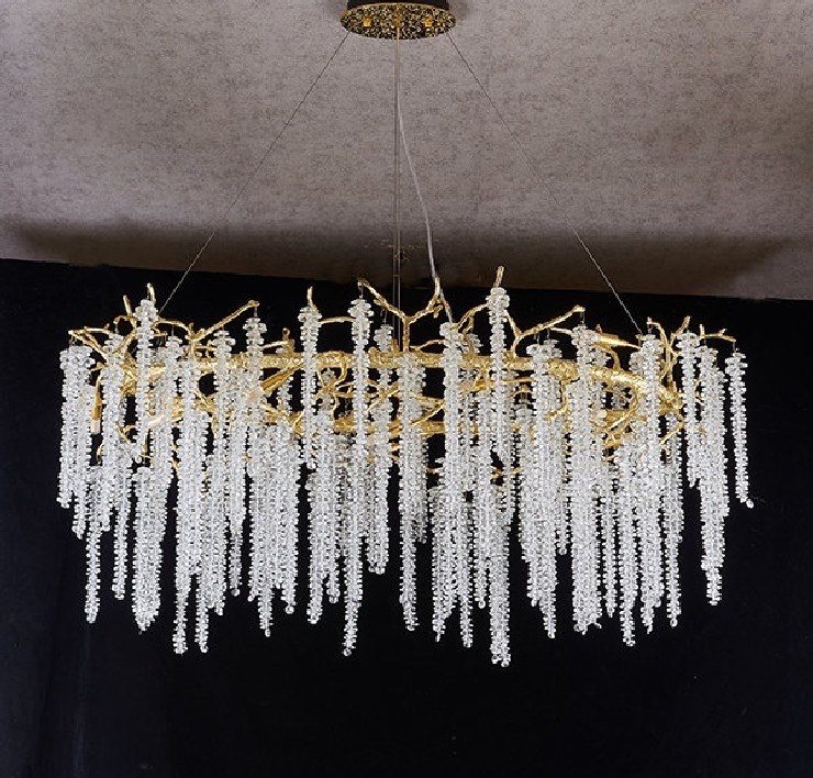 Люстра Sinfonia di Luce Gold Oval L 140 см