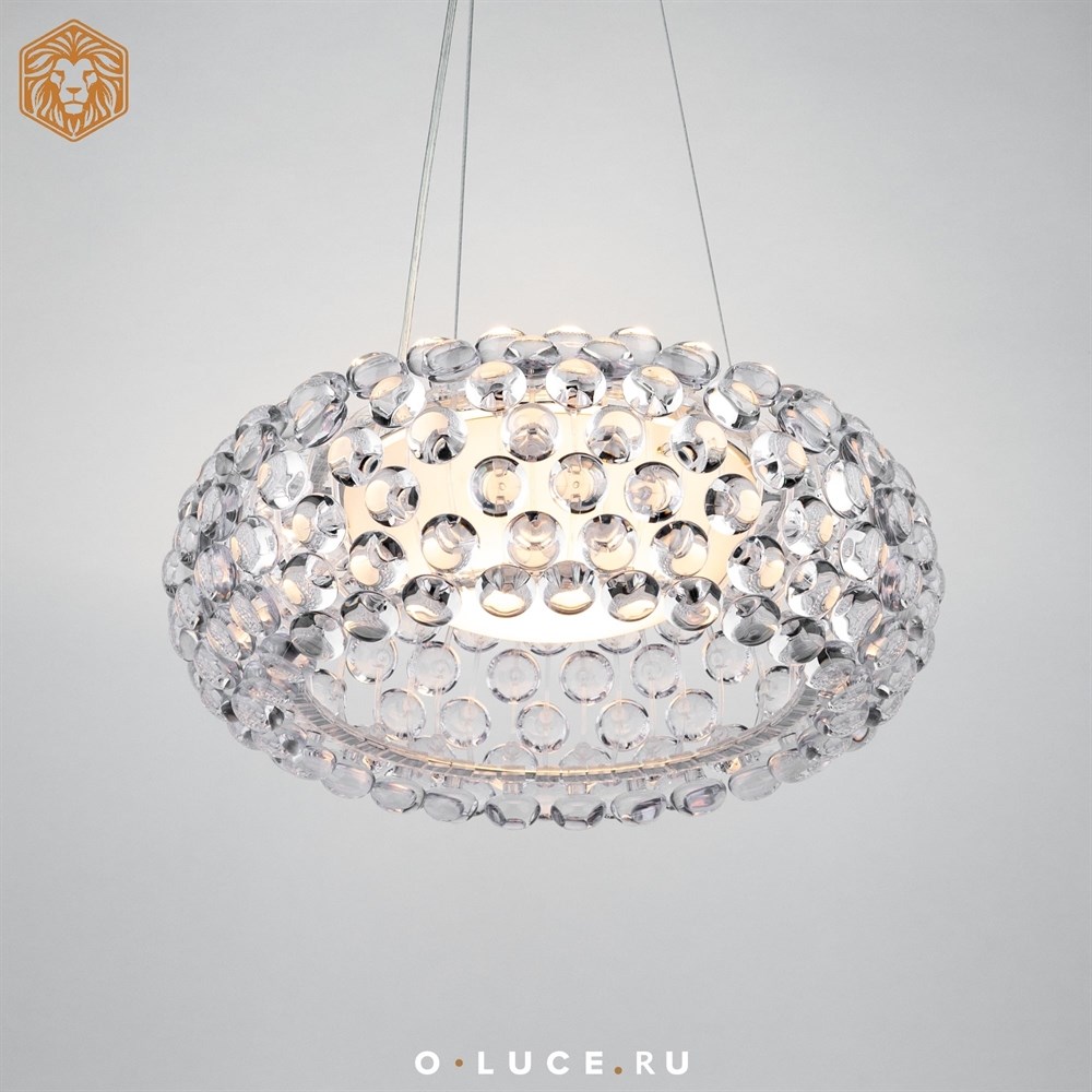 Люстра подвесная Caboche Clear D35 в стиле Foscarini