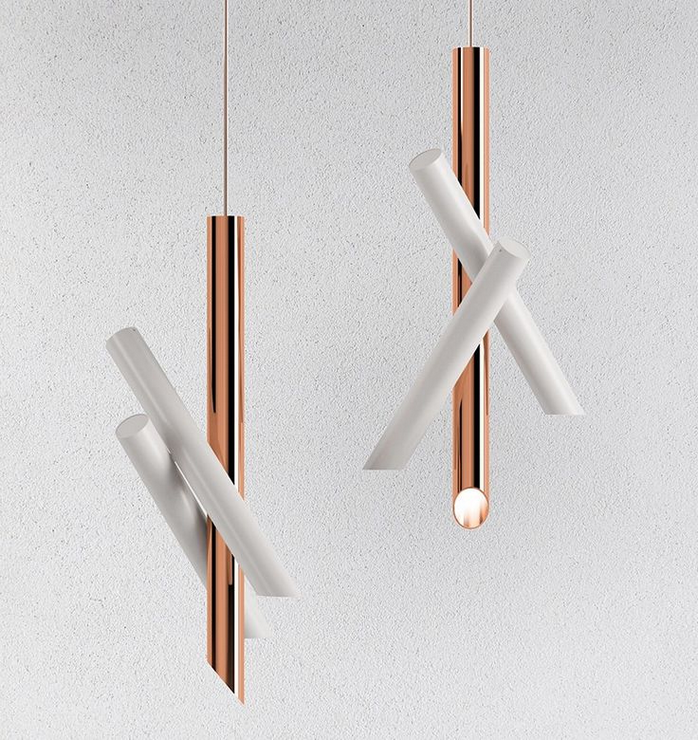 Светильник Tubes 3 White-Copper в стиле Nemo