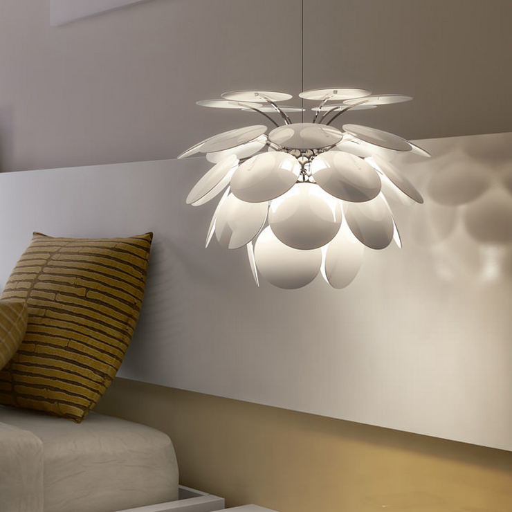 Люстра Discoco  Диаметр 55 см Белый