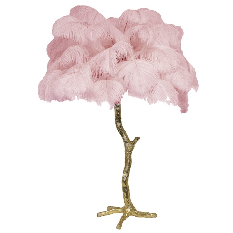 Настольная лампа Ostrich Feather gold