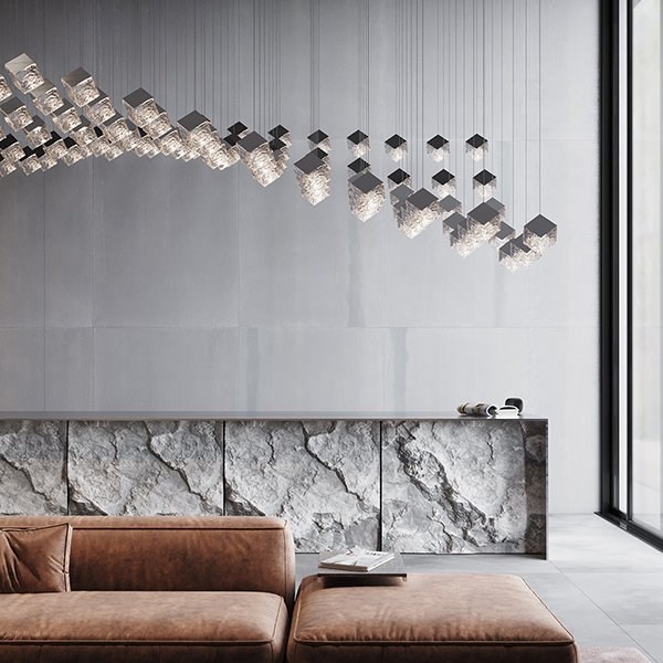 Люстра Pyrite 5 Pendant chandelier Chrome