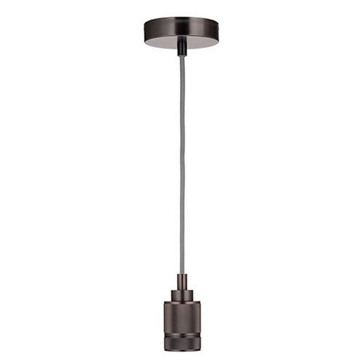 Светильник Loft Ретро Патрон Chrome Black Frosted