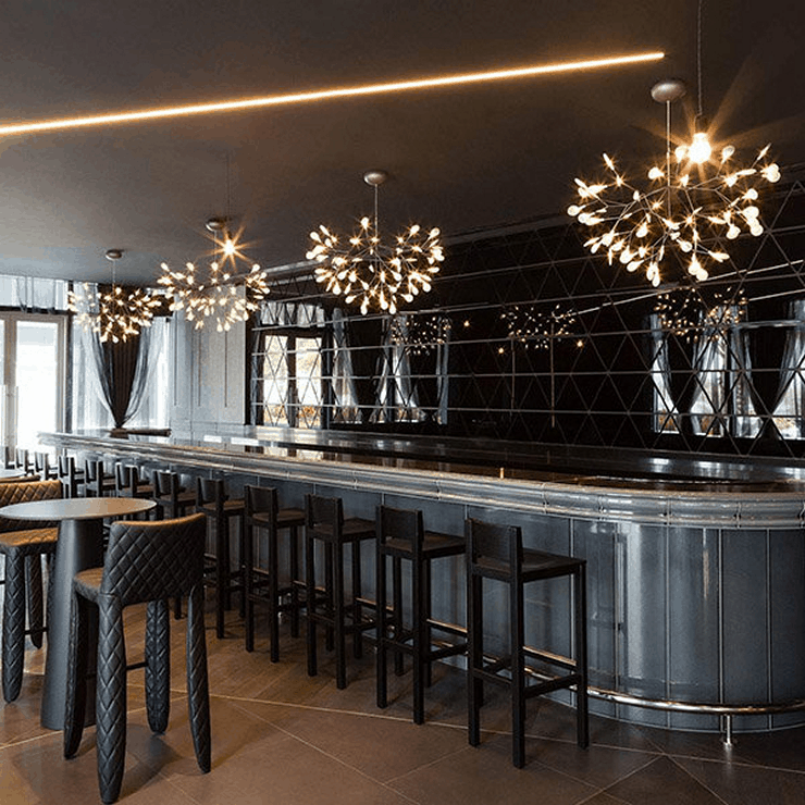 Люстра Heracleum 2 D98  медный в стиле Moooi