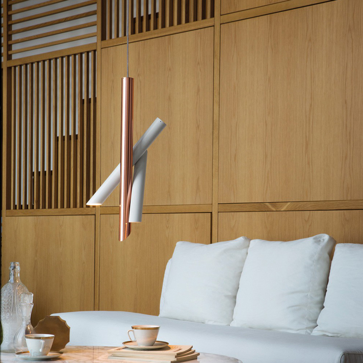 Светильник Tubes 3 White-Copper в стиле Nemo