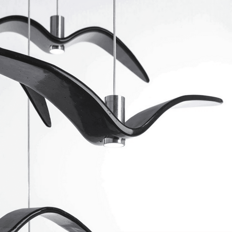 Светильник Night Birds Black L46 в стиле Brokis