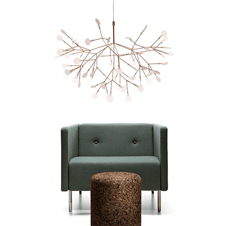 Люстра Heracleum 2 Small D50  медный в стиле Moooi