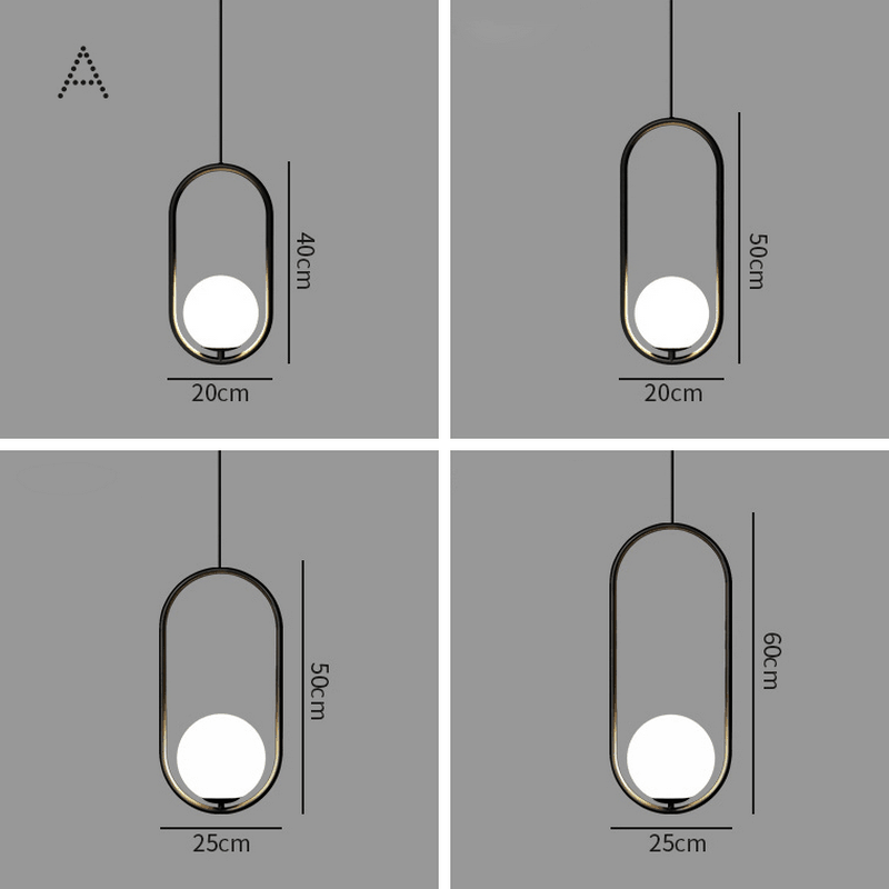 Светильник HOOP B тип AL черный