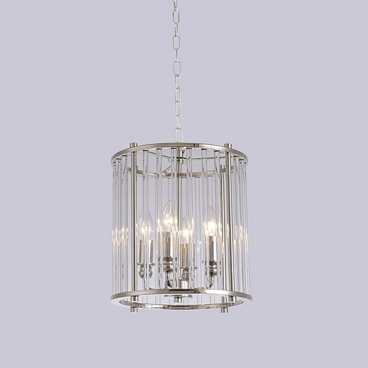 Подвесной светильник San Jose, Nickel Clear crystal D30*H33/133 cm