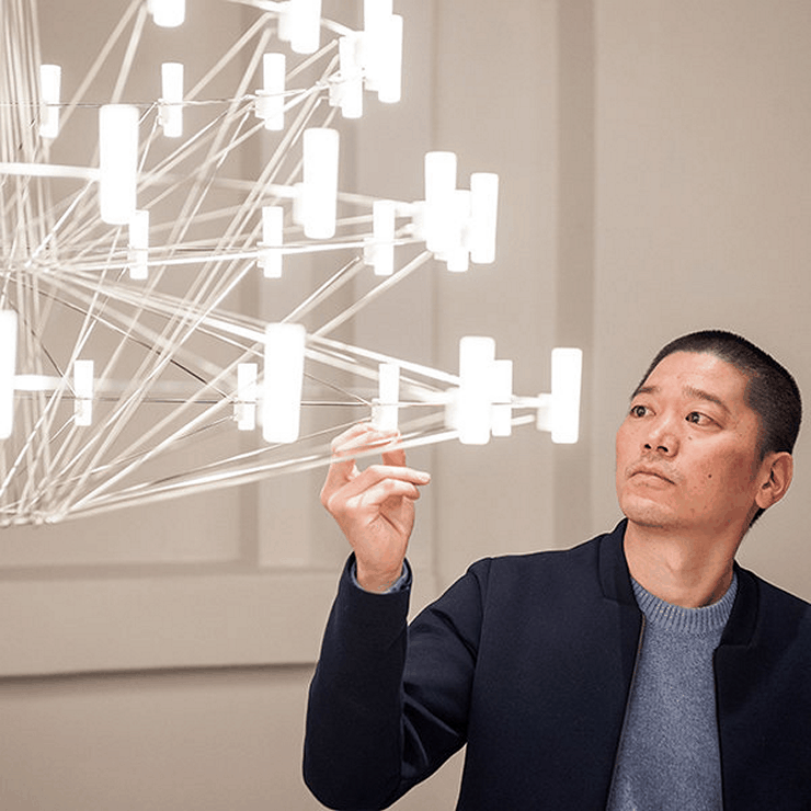 Люстра Coppelia Small D85 Nickel в стиле Moooi