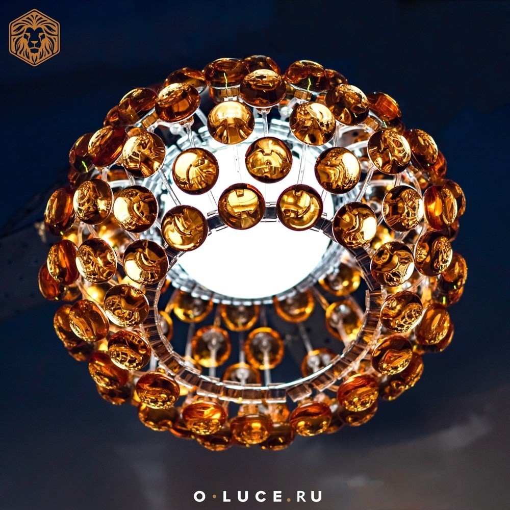 Люстра потолочная Caboche Gold D35 в стиле Foscarini