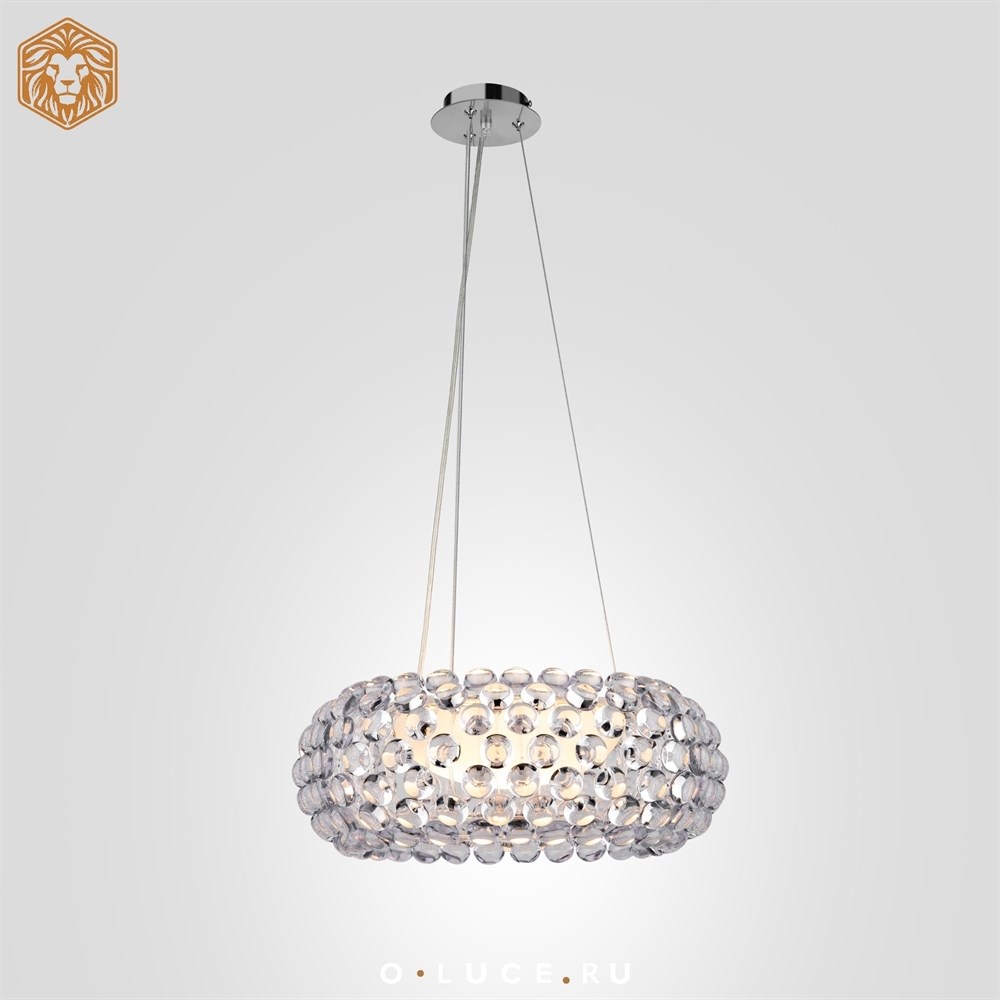 Люстра подвесная Caboche Clear D35 в стиле Foscarini