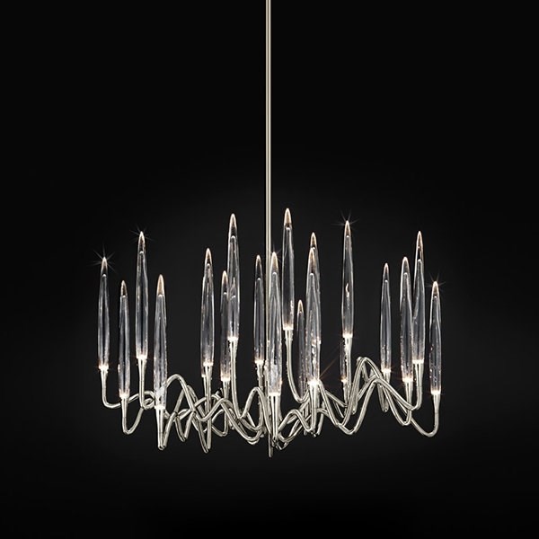 Люстра 12 Round Chandelier Nickel D60 в стиле Il Pezzo Mancante