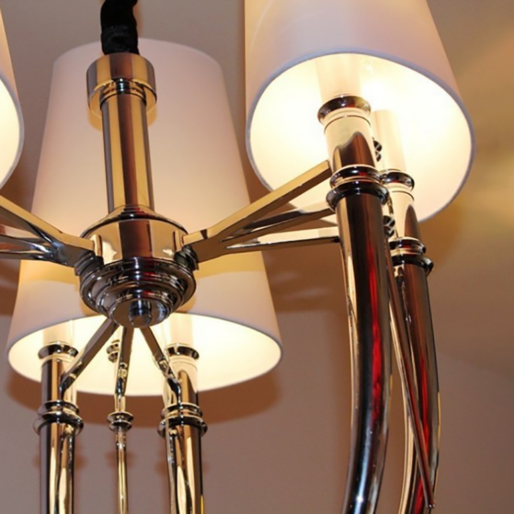 Люстра Brunilde 6+3  Белый в стиле Ipe Cavalli