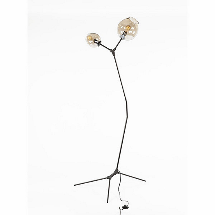 Торшер Branching Bubbles Floor Black в стиле Lindsey Adelman