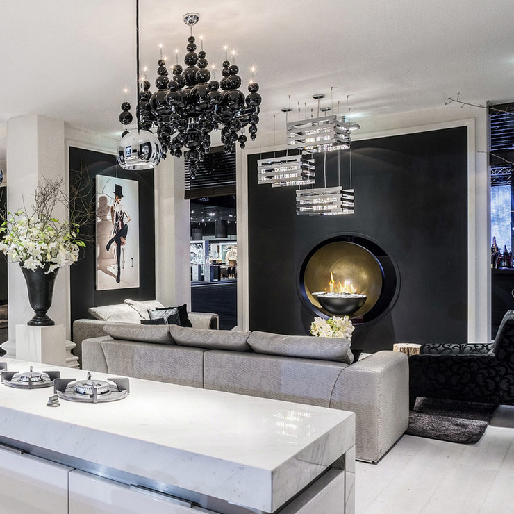 Люстра 20 Tears From Moon черный в стиле Ilfari