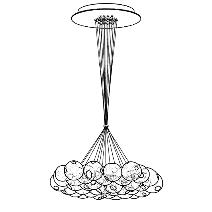 Люстра 28.37 Thirty-Seven Pendant Chandelier в стиле Bocci