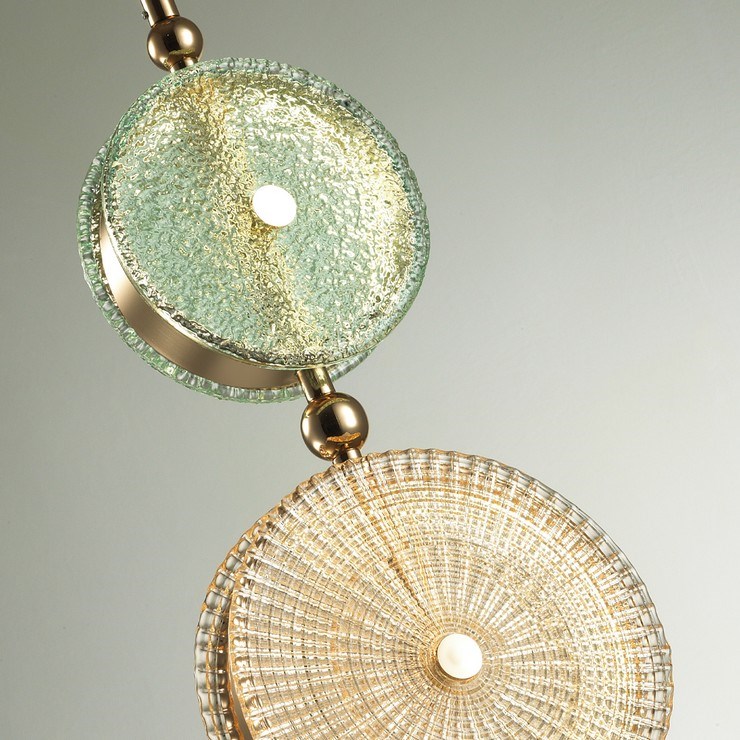 Светильник подвесной Lolly Pop Gold green/yellow