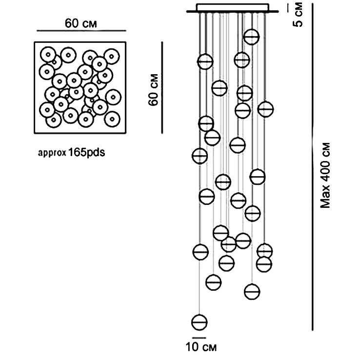 Люстра 14.26 Square Pendant Chandelier в стиле Bocci