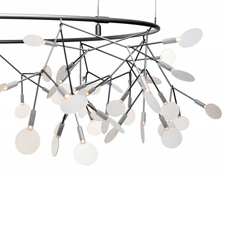 Люстра Heracleum The Big O D160   никель в стиле Moooi