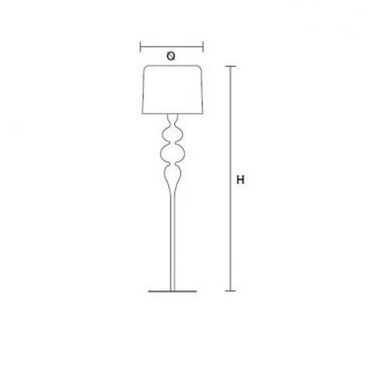 Торшер Eva STL3+1 Белый в стиле Maciera