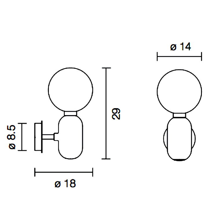 Бра Parachilna Aballs A золотой