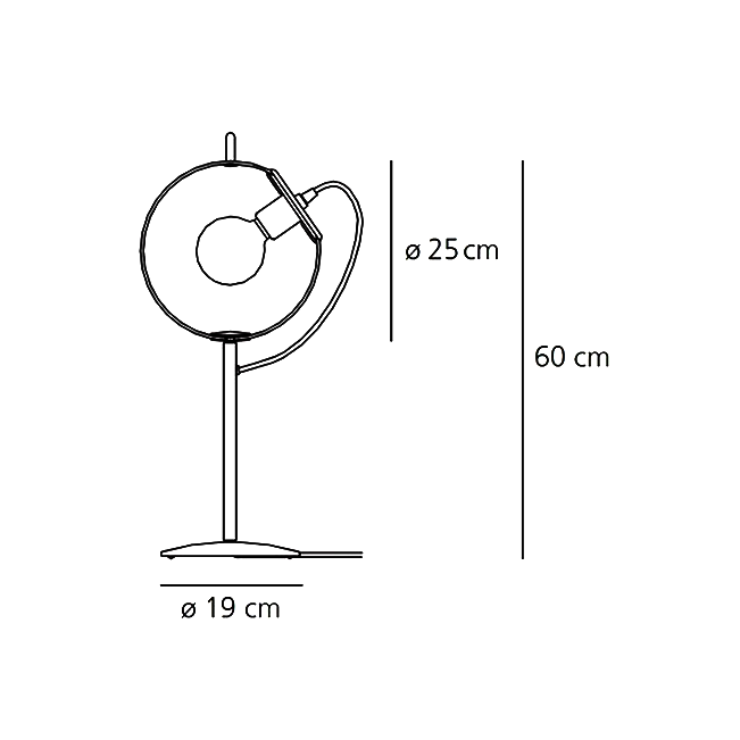 Лампа настольная Miconos в стиле Artemide