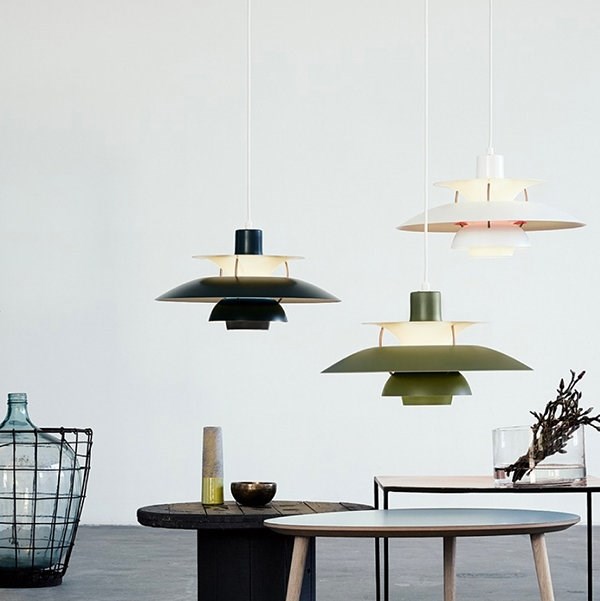 Люстра PH 5 & PH 50 Черный в стиле Louis Poulsen