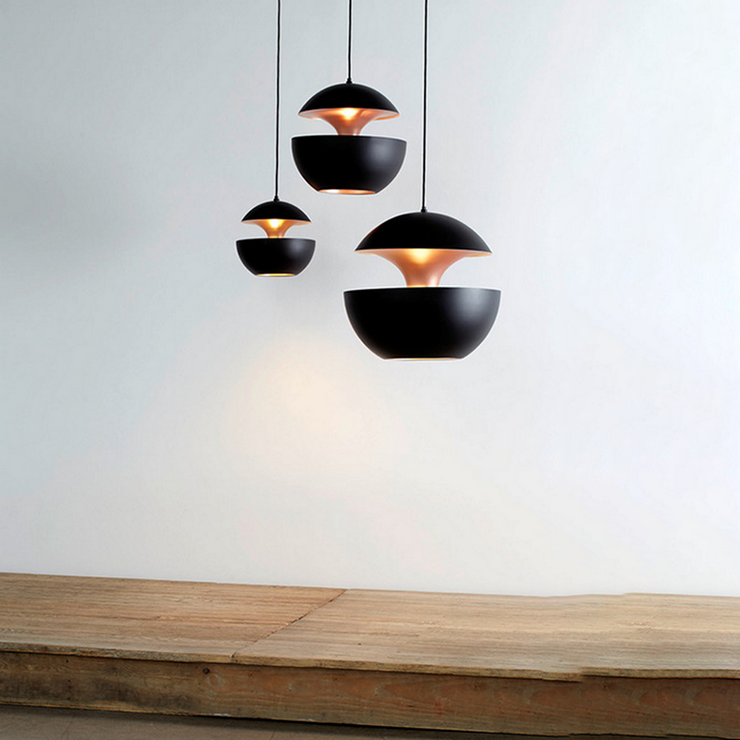 Светильник Lampe Here Comes The Sun D35 см / H33 см Черный + Золотой