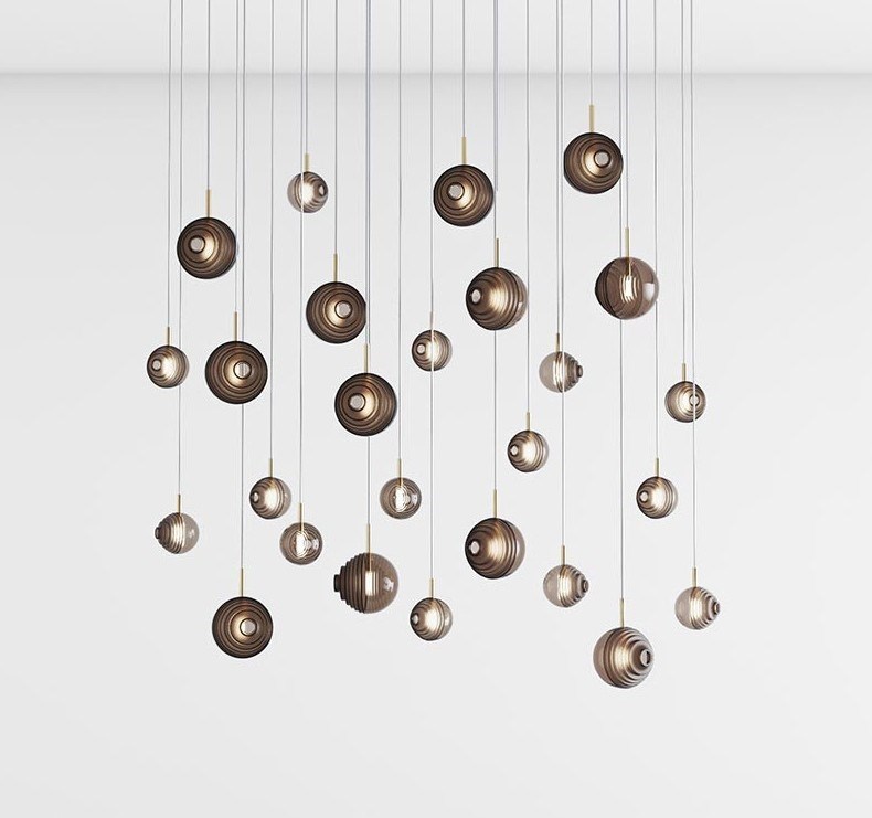 Каскадная люстра Dark & Bright stars