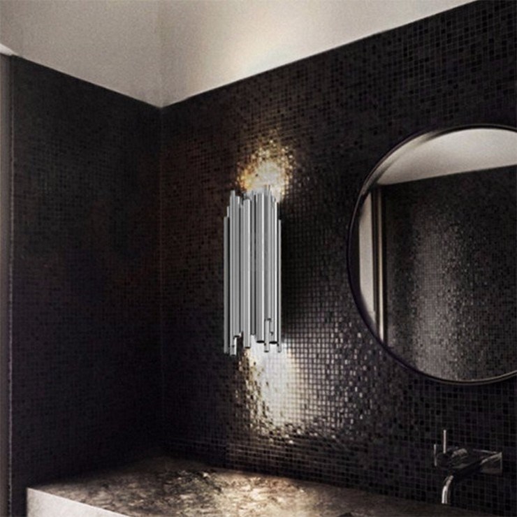 Бра Brubeck Wall Chrome в стиле Delightful