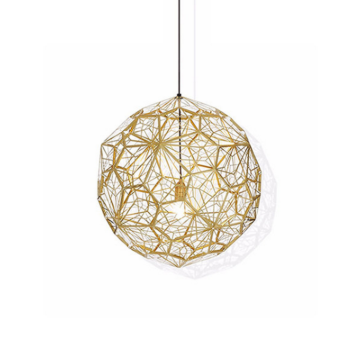 Светильник Etch Web Gold D50 в стиле Tom Dixon