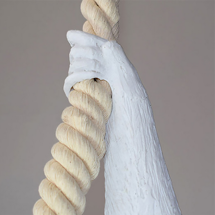 Светильник Monkey Обезьяна с Лампой White правая в стиле Seletti