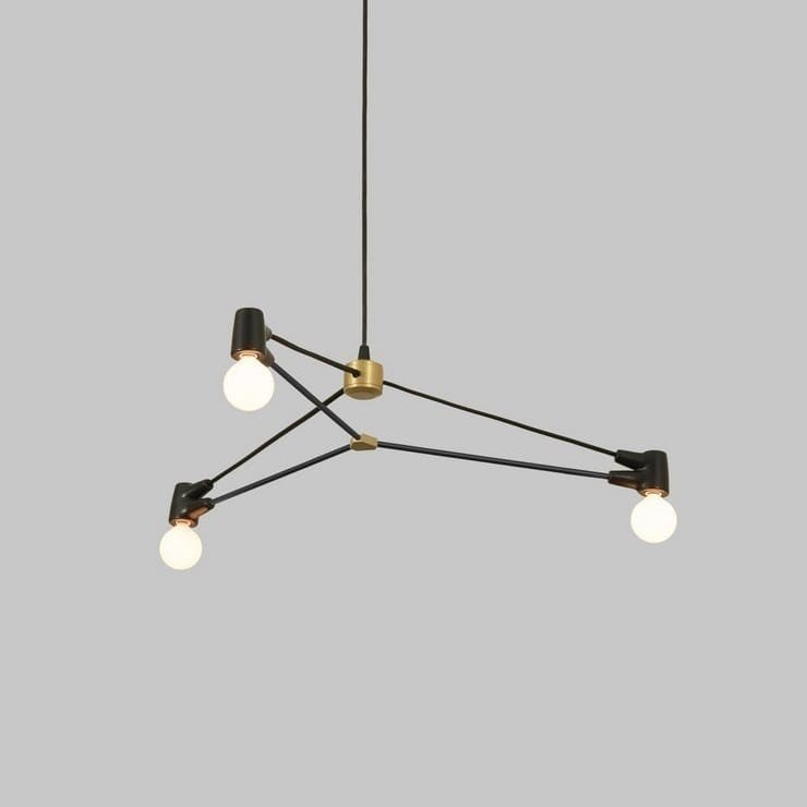 Люстра Cord 3 чёрный