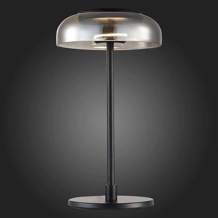 Настольная лампа Blossi Black в стиле Noura