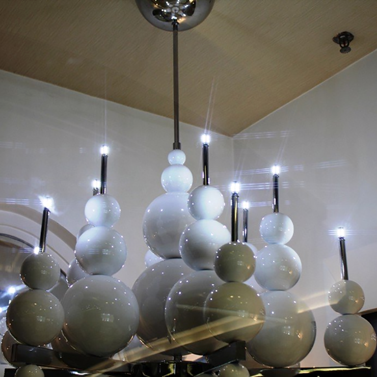 Люстра 12 Tears From Moon 12 плафонов белый в стиле Ilfari