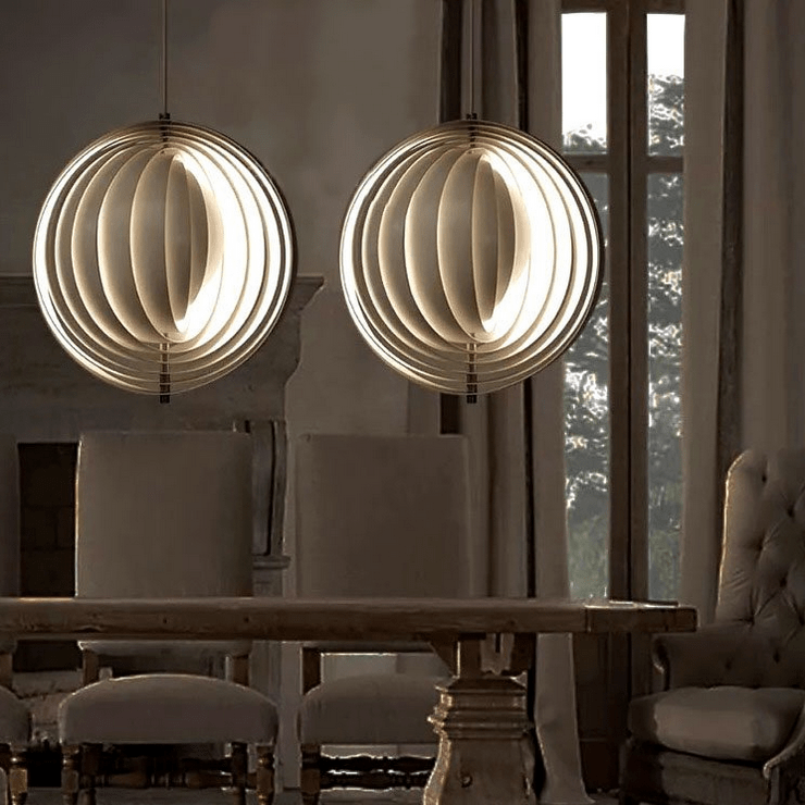 Светильник Moon  Белый в стиле Verner Panton