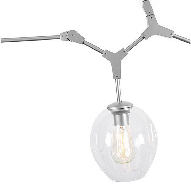 Люстра Branching Bubbles 11 Nickel в стиле Lindsey Adelman