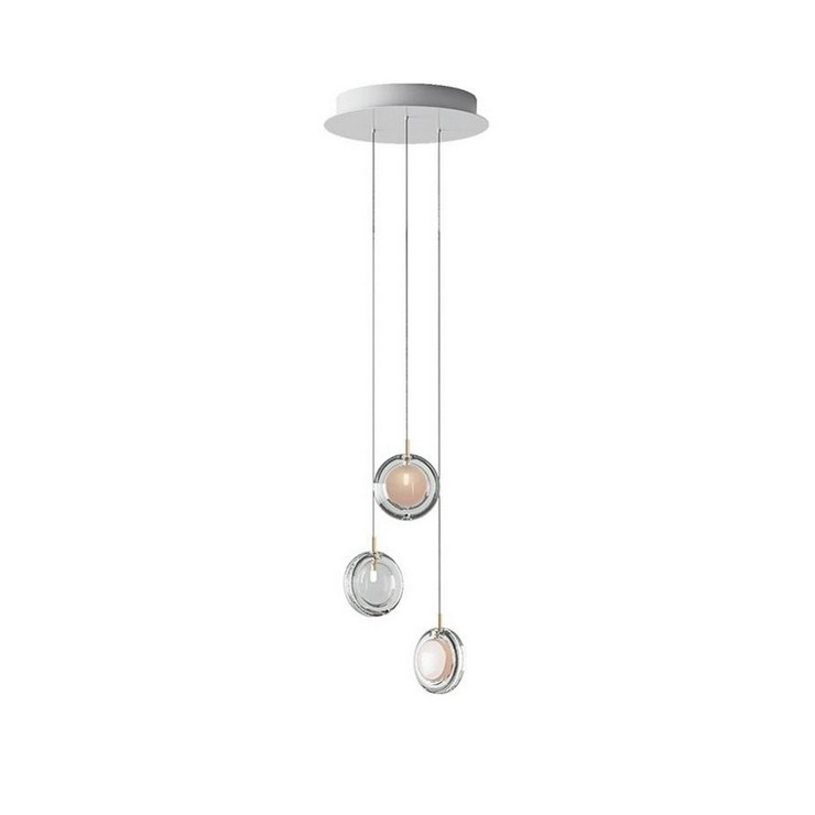 Люстра Lens 3 красный