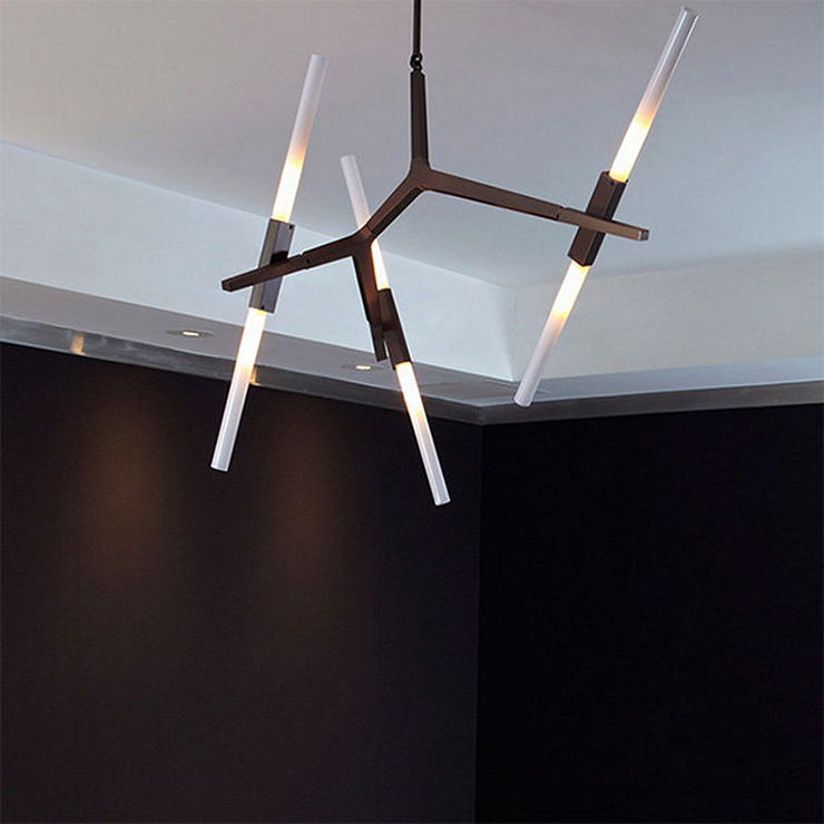 Люстра Agnes 6 Black в стиле Lindsey Adelman