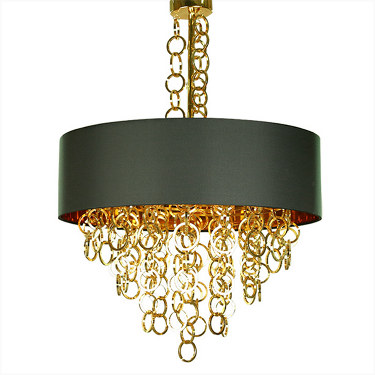 Люстра Sigma L2 7128/80  D80 см  Черный + Золотой