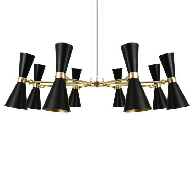 Люстра Cairo 8 Black в стиле Mullan