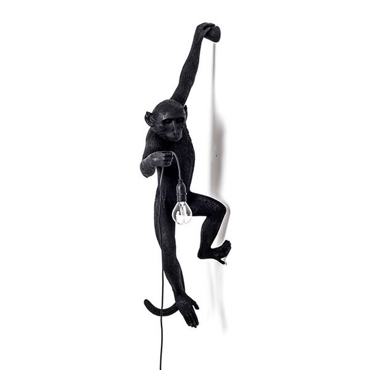 Бра Monkey Wall Lamp Black левая в стиле Seletti