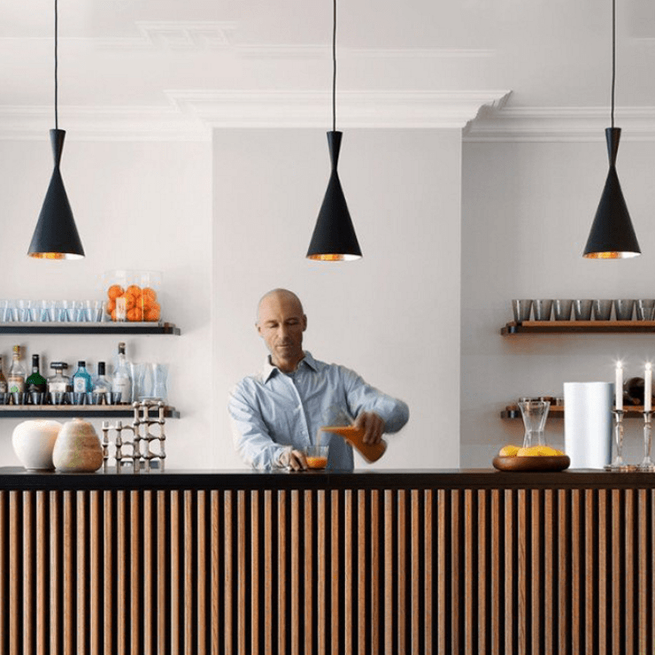 Светильник Beat Light Tall Black в стиле Tom Dixon