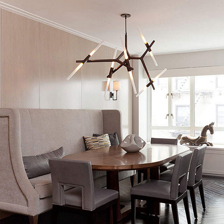 Люстра Agnes 10 Black в стиле Lindsey Adelman